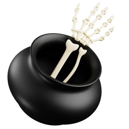 Skeleton  Jar  3D Icon