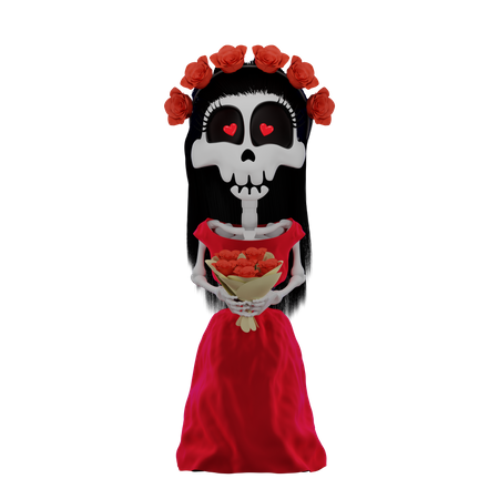 Skeleton Katrina  3D Icon