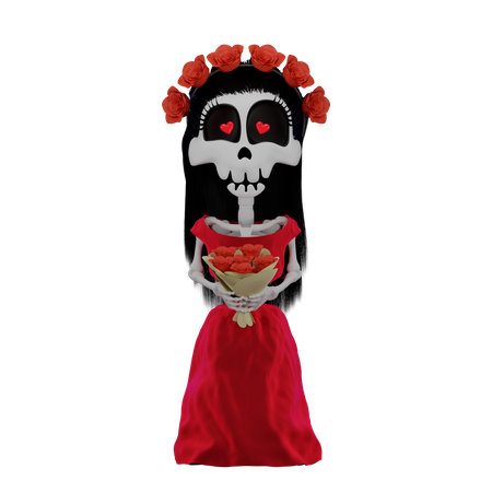Skeleton Katrina 3D Illustration
