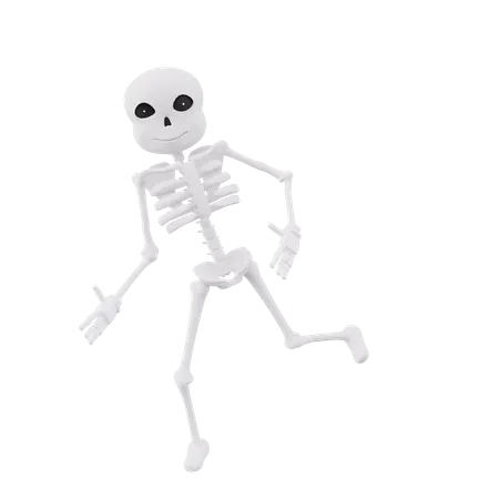 Skeletons giving funny pose  3D Illustration