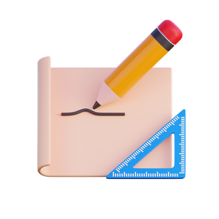 Sketch  3D Icon