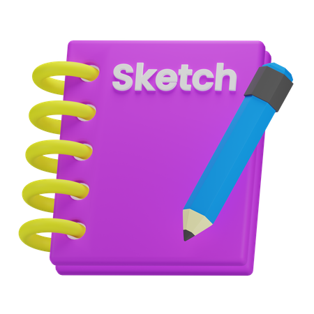 Sketch Book  3D Icon