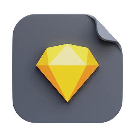 Sketch File  3D Icon