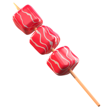 Skewered Meat  3D Icon