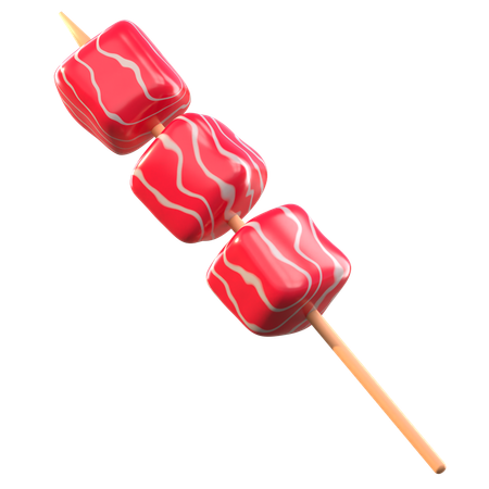 Skewered Meat  3D Icon