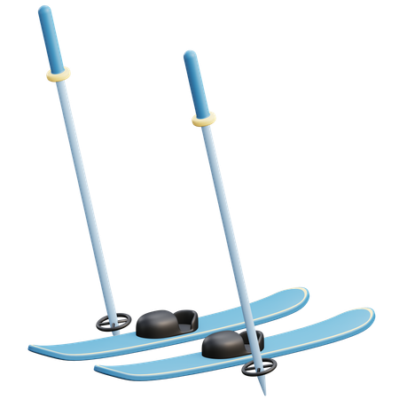Ski  3D Icon