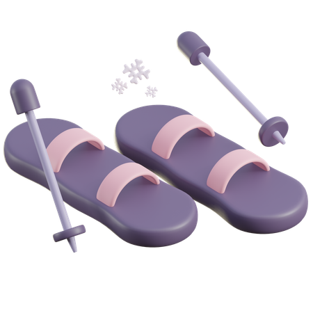 Ski  3D Icon