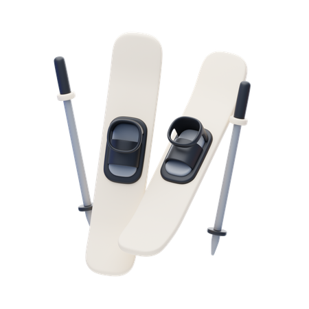 Ski Board  3D Icon