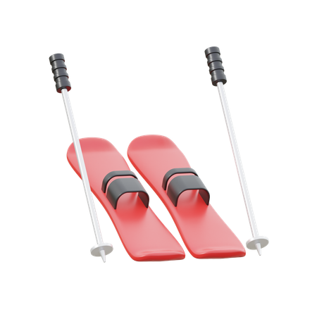 Ski Board  3D Icon