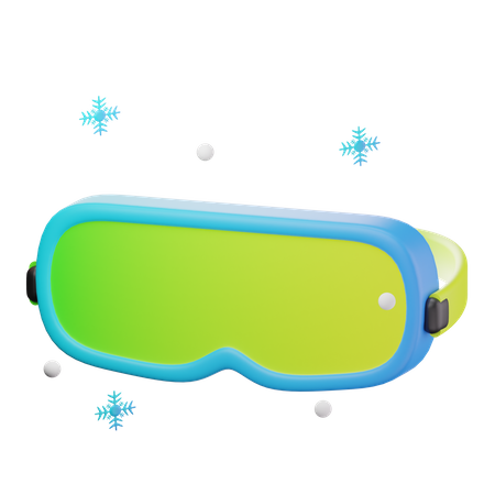 Ski Google  3D Icon