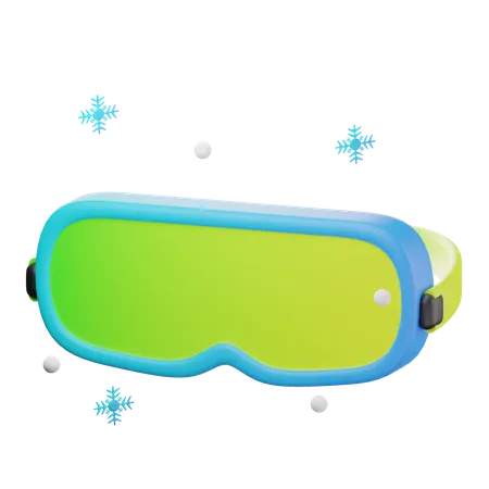 Ski Google  3D Icon