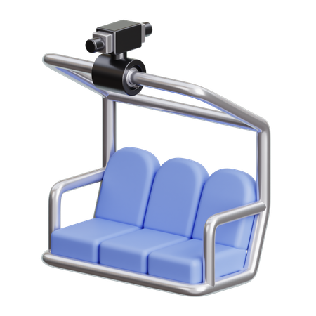 Ski Lift  3D Icon