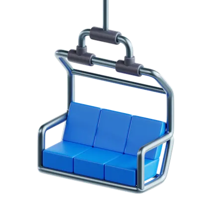 Ski Lift  3D Icon