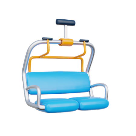 Ski Lift  3D Icon