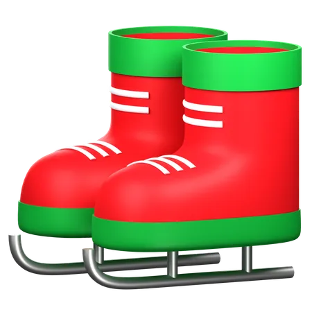 Ski Shoes 3 D Icon Illustration 3D Icon