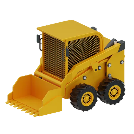 Skid steer loader  3D Icon