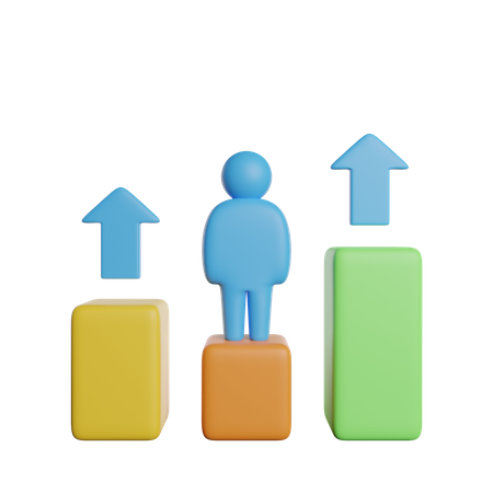 Skill Growth  3D Icon