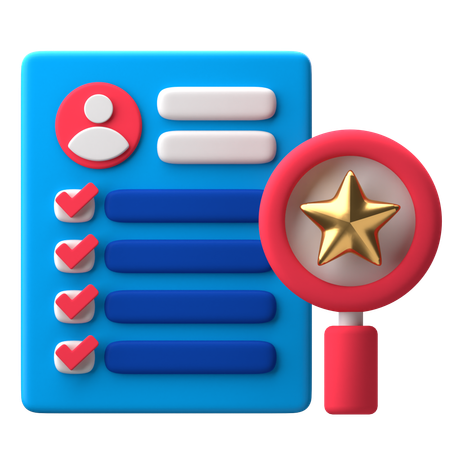 Skills Assessment  3D Icon