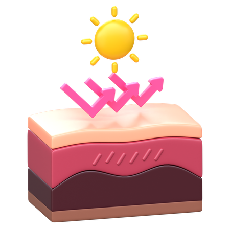 Skin UV Protection  3D Icon