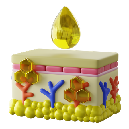 Skin Vitamin  3D Icon