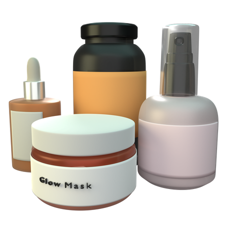 Skincare Products  3D Icon