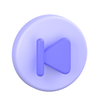 Skip Back  3D Icon