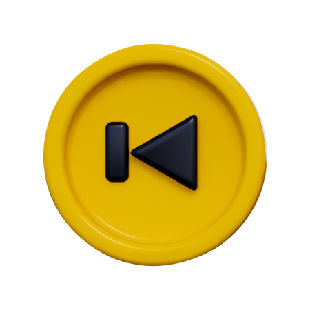 Skip Button  3D Icon