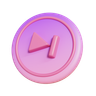 music player button 3d logo