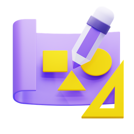 Skizzierung  3D Icon