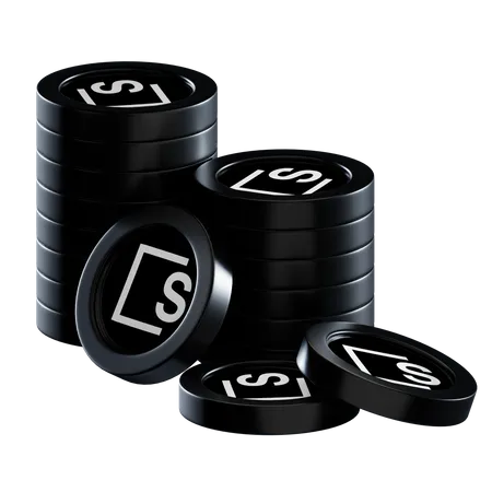 Skl Coin Stacks  3D Icon