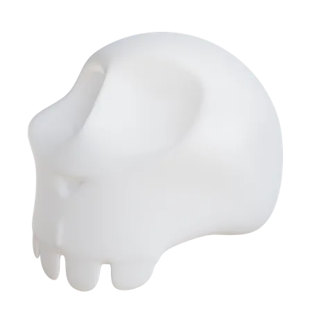 3 D Skull Illustration With Transparent Background 3D Illustration