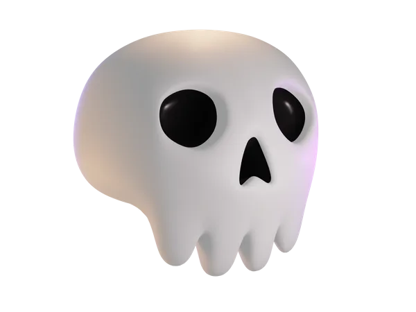 Skull Skeleton Of An Unknown Person 3D Icon