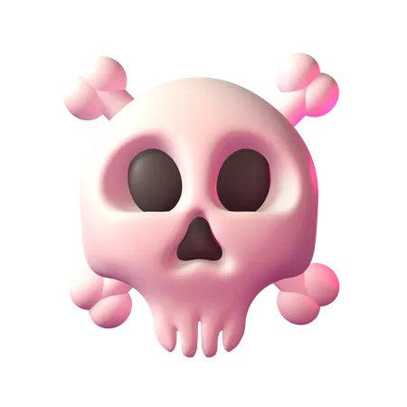Enhance Your Halloween Creations With This Adorable 3 D Cute Skull Icon Adding A Playful Yet Spooky Touch To Your Designs 3D Icon