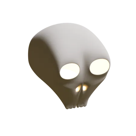Halloween Skull 3 D Design Element 3D Icon