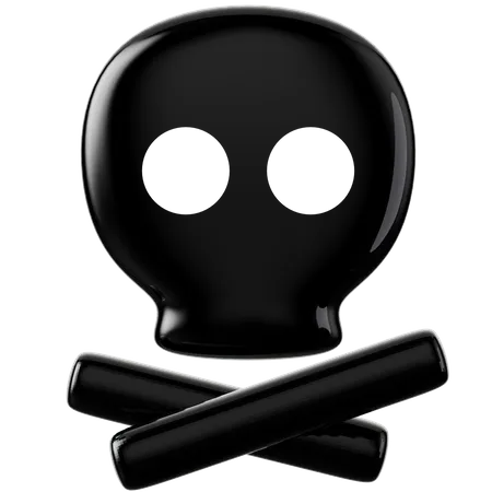 Skull And Bones  3D Icon