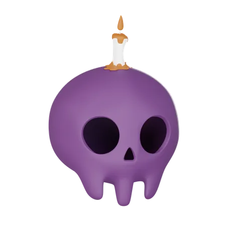 3 D Halloween Skull Icon Illustration 3D Icon