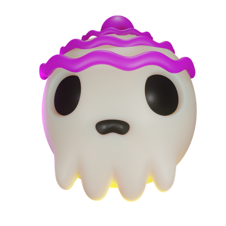 Skull Candy Head  3D Icon