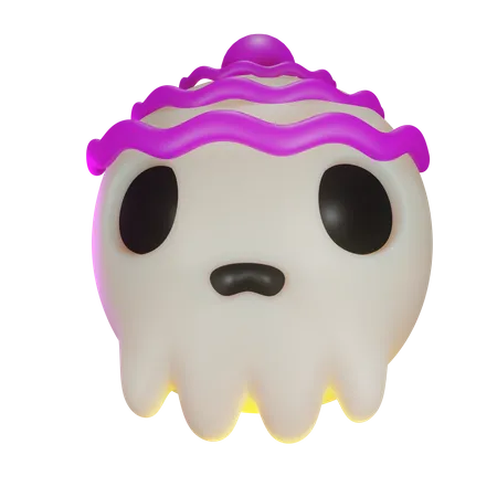 Skull Candy Head  3D Icon