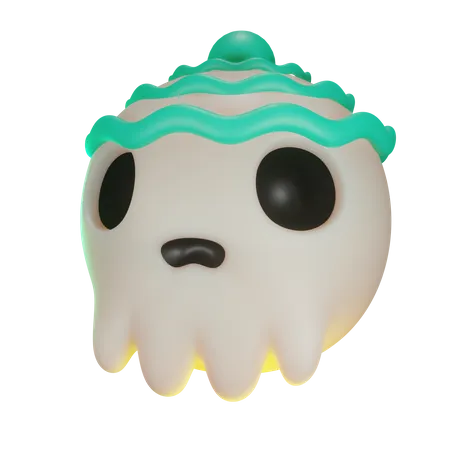 Skull Candy Head  3D Icon