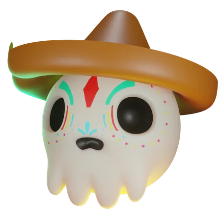 Skull Candy Head  3D Icon