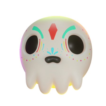 Skull Candy Head  3D Icon