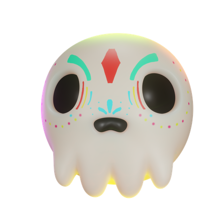 Skull Candy Head  3D Icon