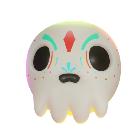 Skull Candy Head  3D Icon