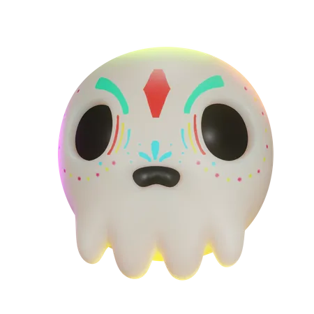 Skull Candy Head  3D Icon