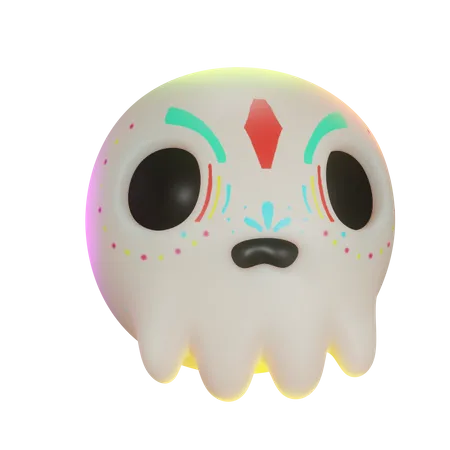 Skull Candy Head  3D Icon