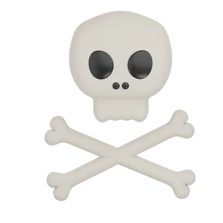 Skull Crosbone  3D Icon