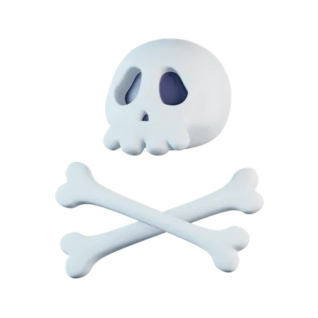 Skull Crosbone  3D Icon