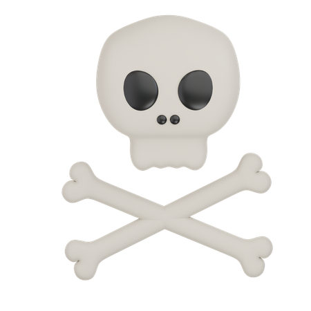 Skull Crosbone  3D Icon