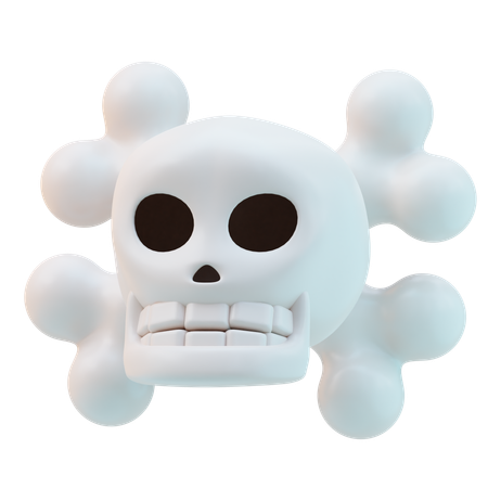 Skull Crossbones  3D Icon