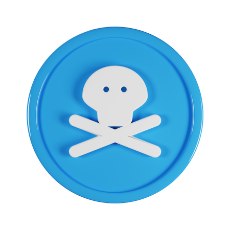 Skull Crossbones  3D Icon